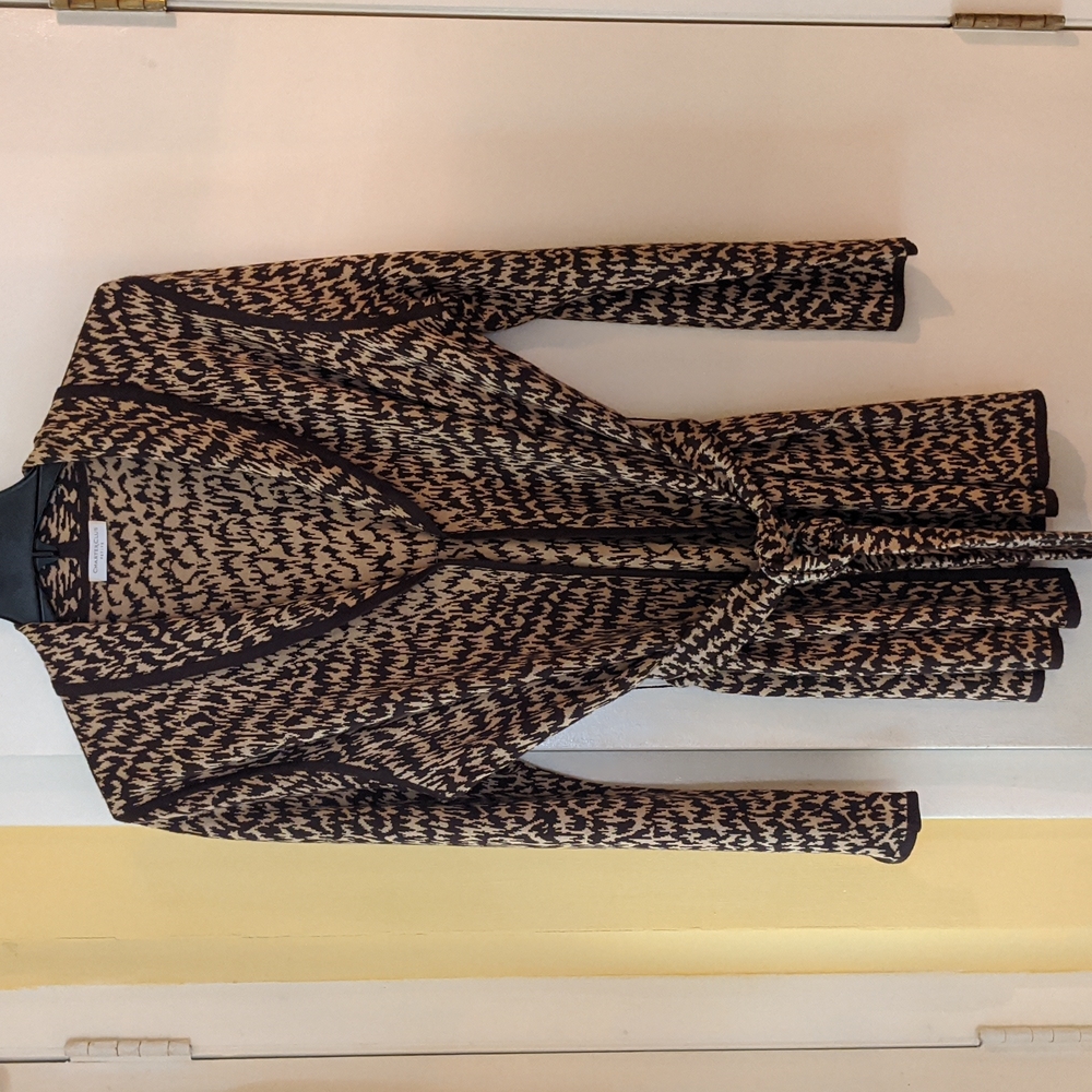 Charter Club printed wrap sweater